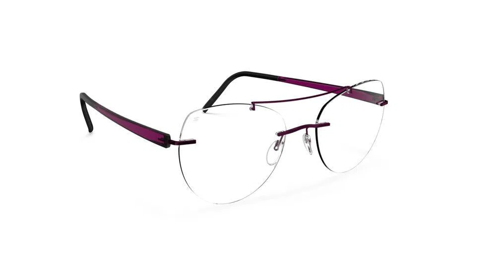 Silhouette The Sky Color Groove Demo Rimless 5600 Eyeglasses - view 3